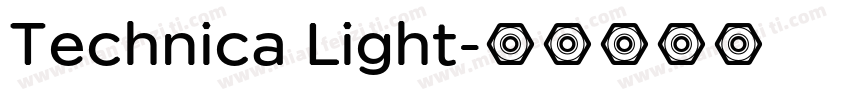 Technica Light字体转换